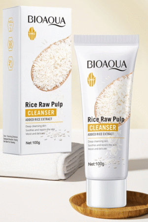 BIOAOUA Rice Facial Skin Brightening Cleanser Face Wash - 100g