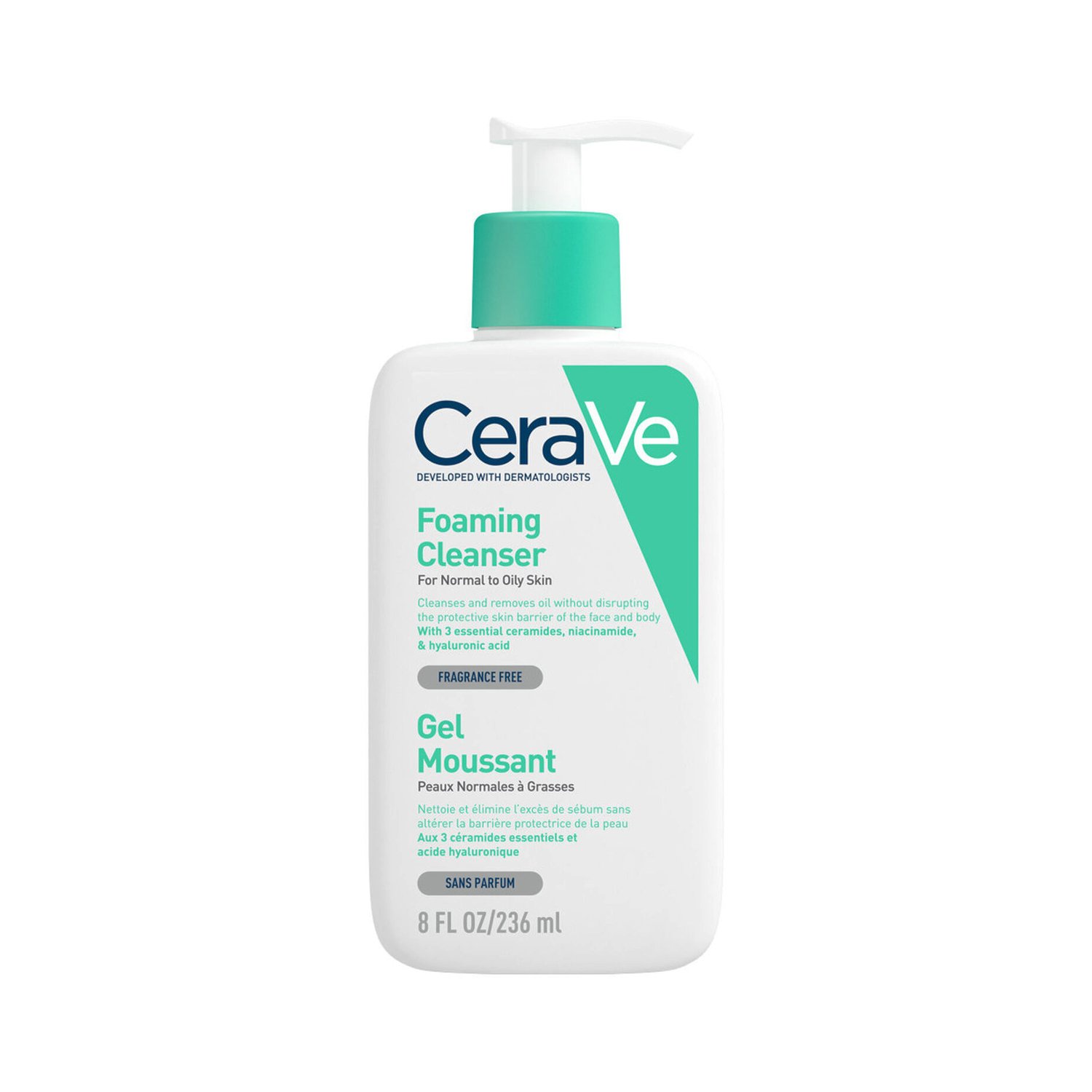 CeraVe Foaming Cleanser For Normal to Oily Skin – 236ml